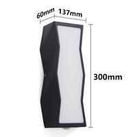 Applique murale LED moderne, éclairage haut et bas, en aluminium, 20W, pour intérieur et extérieur, balcon, maison, hôtel