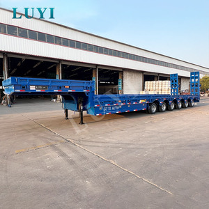 Semirremolque de Plataforma Baja de Seis Ejes para Trabajo Pesado, Transportador de Maquinaria de Gran Tamaño para África, <span class=keywords><strong>Asia</strong></span> Central, Construcción de Minas - Product Image 3