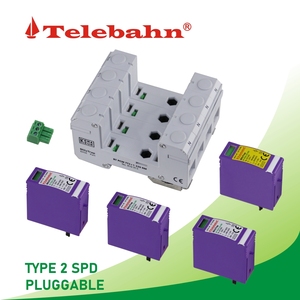 Điện thoại 150V 275V 320V 385V AC T2 3 P + N TT3 + 1 SPD 20ka 40kA điện KEMA-KEUR điện áp thấp 3 giai đoạn tăng suppressors thiết bị SPD - Product Image 5