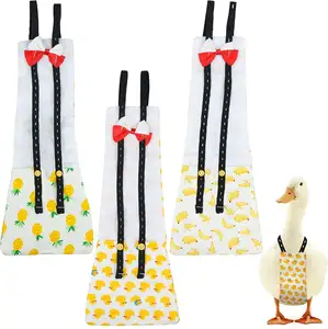 XS - L Duckling Chicken Diaper Washable Reusable Goose Clothes Farm Pet Diapers Bow Tie Ducky Diapers Supplies For Poultry