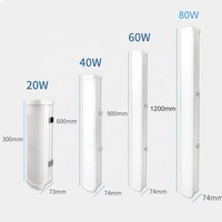 Lumière LED pour chambre froide, étanche, à montage au plafond, anti-éblouissement, bande longue, 20W, 40W, 60W, 80W