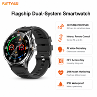Reloj Inteligente con Control Remoto Infrarrojo para Aire Acondicionado, Pantalla AMOLED, Tarjeta SIM, Llamadas por Bluetooth, OEM, ODM, Venta al Por Mayor