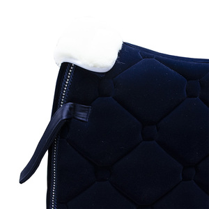 <span class=keywords><strong>Tapis</strong></span> de selle pour cheval en velours de haute qualité avec rembourrage en coton, personnalisable, luxe, équitation - Product Image 6