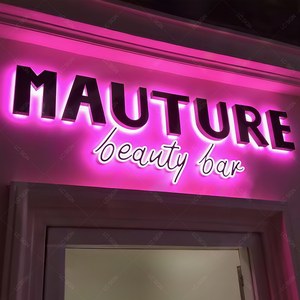 LC dấu hiệu, nhà máy bán buôn tùy chỉnh led signage 3D Chữ kim loại cho công ty logo thương hiệu cửa hàng ngoài trời Salon dấu hiệu tiếp nhận - Product Image 5