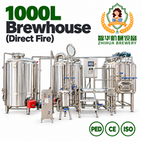 200l à 1000l, système de brassage de bière, kit de brassage de bière