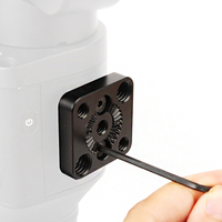Support de moniteur stabilisateur rotatif avec bras magique, base griffe froide 1/4 pouce, support de micro et de lumière en alliage d'aluminium pour Ronin S SC WEEBILL