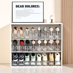 <b>Shoe</b> Slots Organizer Adjustable <b>Shoe</b> Rack with Three Levelss <b>Shoe</b> Stackers - Product Image 5