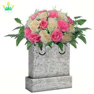 <span class=keywords><strong>Cementerio</strong></span> Artificial, arreglo de flores de seda, ramo de rosas, lápida conmemorativa, sillín de flores <span class=keywords><strong>para</strong></span> decoración de lápidas de <span class=keywords><strong>cementerio</strong></span> - Product Image 5