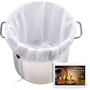 Bolsas reutilizables para elaboración casera de cerveza, granos, vino y cerveza; diseño con cordón ajustable. - Product Image 1