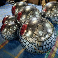 Ballons décoratifs géants gonflables TianYi Tech, boules disco métalliques dorées flottantes, grands ballons brillants