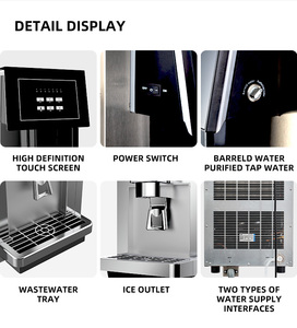 Dispensador de Hielo en Cubos BTB de Acero Inoxidable, Personalizable, con Recogida de Hielo con un Solo Toque, para Uso Doméstico y Hotelero - Product Image 4