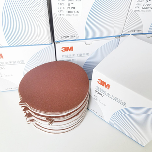 3M 251U Pulido Papel de <span class=keywords><strong>Lija</strong></span> P60 Disco de Lijado de Cerámica Roja 125mm 5 Pulgadas Papel de <span class=keywords><strong>Lija</strong></span> de Gancho y Bucle Discos Abrasivos <span class=keywords><strong>para</strong></span> Automoción - Product Image 3