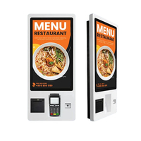 Máquina de Pedidos de Autoservicio con Pantalla Táctil Inteligente de 21.5, 27 y 32 Pulgadas, Kiosco con Escáner de Código QR/Código de Barras para Restaurantes y Zonas de Comida