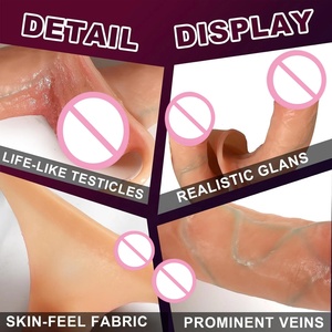 <span class=keywords><strong>String</strong></span> vibrant double-embout pour femmes, avec pénis creux, pour usage lesbien et gay - Product Image 3