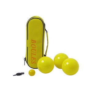 Ensemble <span class=keywords><strong>de</strong></span> <span class=keywords><strong>boules</strong></span> <span class=keywords><strong>de</strong></span> pétanque colorées personnalisées avec 3 <span class=keywords><strong>boules</strong></span> jaunes pour l'exercice physique en plein air et option <span class=keywords><strong>de</strong></span> logo personnalisé - Product Image 5