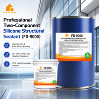 Scellant silicone neutre FEIDU FD-9000 pour la construction de murs-rideaux - Adhérence forte et durable, non toxique, durcissement rapide
