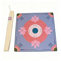 Tapis de table de mahjong personnalisé - 83,8 cm, polyester, caoutchouc naturel, anti-bruit, antidérapant, fournisseur en gros de jeux américains