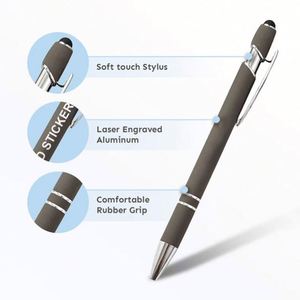 Bolígrafo Metálico Personalizado con Punta Táctil, Grabado Láser Universal con Logotipo, Regalo para Médico, Enfermera, Abogado - Product Image 4