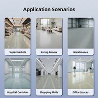 Revêtement de sol époxy direct usine, peinture de sol en résine époxy, système de sol autonivelant à sable coloré, faible MOQ