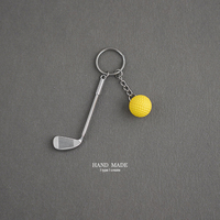 Internet célébrité Golf porte-clés sac à dos métal Club Mini cadeau pendentif bijoux cadeau commémoratif accessoire