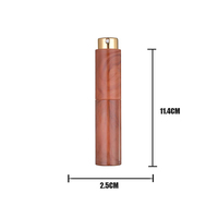 Botella de Perfume Personalizable con Patrón de Mármol, ABS, 10 ml, Pulverizador de Aluminio, Diseño de Apertura Giratoria, para Bruma Corporal o Uso en Viajes