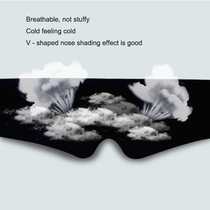 New Style MSAK Knit Super Soft Luxury Sleep <strong>Patches</strong> for <strong>Men</strong> and Women Black Travel <strong>Eye</strong> Mask with Velcro Strap and Shading Light - Product Image 2