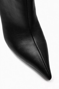 <span class=keywords><strong>Botas</strong></span> largas para <span class=keywords><strong>mujer</strong></span>, zapatos plisados a la moda, <span class=keywords><strong>botas</strong></span> hasta la rodilla de tacón alto para fiesta de cuero de microfibra con punta cuadrada para Otoño e Invierno - Product Image 6
