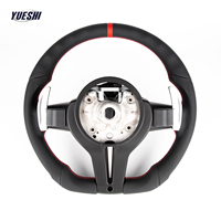 Volant sport en cuir rouge, style personnalisé, cuir sur mesure pour BMW E70 E71 E83 E84 E85E81 E82 E87 E88 E89 E90 E91 E92 E93