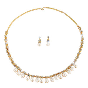 Conjunto de Collar Retro Europeo y Americano, Joyería para Mujer, Pedrería, Imitación de Perlas, Joyería Exagerada, Nueva Colección Nupcial - Product Image 5
