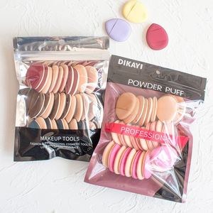 Mini houppette de maquillage en forme de goutte d'eau en cuir, sans latex, avec coussin d'air, pour poudre libre et anti-cernes - Product Image 3