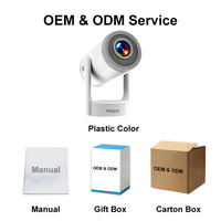 Proyector ODM OEM 1080p Android TV, Reproductor de Video y Películas Portátil, Reproductor Multimedia de Audio para el Hogar, Mini Proyector