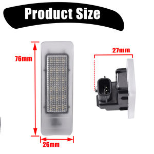Lámpara de luz de matrícula LED para Infiniti Q50 Q60 QX30 QX50 QX60 Nissan GTR Leaf Maxima <span class=keywords><strong>Renault</strong></span> Clio V Koleos Espace V <span class=keywords><strong>Talisman</strong></span> - Product Image 4