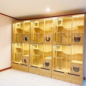 <strong>Cat</strong> Villa Animal Veterinary Supply Wooden Material <strong>Cat</strong> <strong>Cage</strong> Display <strong>Cage</strong> Commercial Small &amp; Large Dog Hotel <strong>Cat</strong> Hotel - Product Image 2