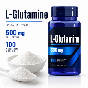 Pre grado alimenticio Pre entrenamiento Aminoácido Creatina Monohidrato Glutamina-polvo L Glutamina L-glutamina Cápsulas para la salud - Product Image 3