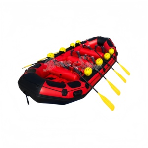 Bateau pneumatique CE 480 cm, radeau <span class=keywords><strong>de</strong></span> rivière gonflable en PVC 0,9/1,2 mm, radeau <span class=keywords><strong>de</strong></span> <span class=keywords><strong>sauvetage</strong></span> pour 11 personnes, flottant - Product Image 1