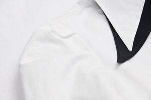 Tops de estilo corto para niña y mujer, <span class=keywords><strong>blusas</strong></span> de <span class=keywords><strong>manga</strong></span> abombada - Product Image 6