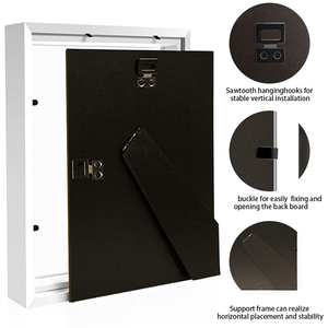 Rectangular <b>Shadow</b> <b>Box</b> 6/7/8/10/A4 Sizes Available in Black/White/Wood/Walnut Colors in Stock - Product Image 2