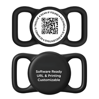 Personalisierter Einzigartiger QR-Code NFC-Chip Silikon-Haustiermarke NFC-Hundemarke Mehrfarbig für Anti-Verlust bei Haustieren