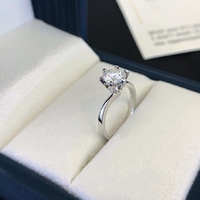 Offre spéciale Romantique 18K Or 1ct Moissanite Bague en diamant Bague de fiançailles Bijoux de mariage pour femmes