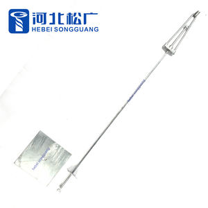 เหล็กเส้นชุบสังกะสีแบบจุ่มร้อนพร้อมแหวนรองสำหรับอุปกรณ์สายไฟฟ้าบนเสา - Product Image 1