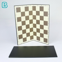 Jeu d'échecs professionnel personnalisé pliable non magnétique jeu de société de luxe en papier échiquier personnalisé