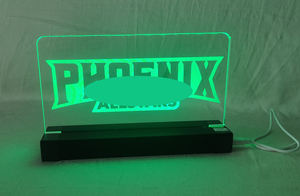 Lámpara LED acrílica con colores RGB Luces nocturnas alimentadas por USB multimodelo para decoración de escritorio y automóvil Logotipo personalizado - Product Image 5