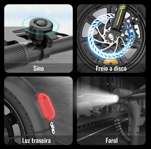 En stock au Brésil, vélo électrique pliable léger de 14 pouces B20, moteur 440W, batterie au lithium 36V 7.8Ah, porte-bagages arrière, vélo électrique fabriqué en Chine - Product Image 6