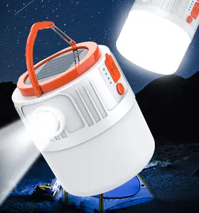 Ngoài trời năng lượng mặt trời Lều ánh sáng <span class=keywords><strong>USB</strong></span> sạc LED Cắm trại ánh sáng hộ gia đình di động cúp điện khẩn cấp ánh sáng bóng đèn - Product Image 6