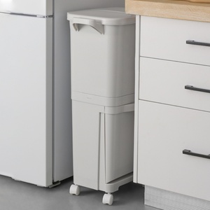 Wholesale Functional Standing Kitchen Trash Can Foldable Waste <b>Bins</b> for Household Hotel and Toilet Storage Stand-Up Design - Product Image 6