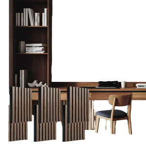 Pannelli Acustici in Legno Decorativi Moderni 240 X 60 <span class=keywords><strong>cm</strong></span>, 21 mm <span class=keywords><strong>MDF</strong></span>, Insonorizzanti per Appartamenti e Hotel - Product Image 1