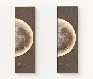 Espejo Decorativo de Pared de Estilo Minimalista Moderno, Pintura Decorativa Lunar de Pared, Espejo Deslizante - Product Image 3