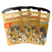 Batterie Rayovac 312 Zinc Air Cic BTE ITE RIE de haute qualité, longue durée de vie, décharge longue durée pour le confort et la commodité