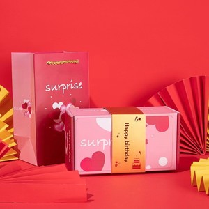 Scatola Sorpresa Creativa a Forma <span class=keywords><strong>di</strong></span> Busta Rossa, Confezione Regalo Romantica per <span class=keywords><strong>Compleanno</strong></span>, Natale e Capodanno - Product Image 3