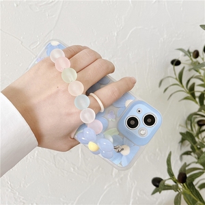 <span class=keywords><strong>Funda</strong></span> de teléfono Floral con flor <span class=keywords><strong>azul</strong></span> 3D, brazalete de muñeca con cadena para <span class=keywords><strong>iPhone</strong></span> 14 <span class=keywords><strong>13</strong></span> 12 11 Pro Max X XR XS 7 8 Plus - Product Image 4
